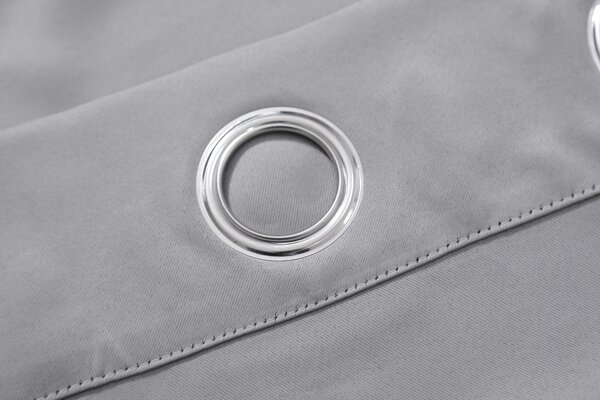 Draperie gri deschis OXFORD 140x250 cm Agatat: Inele metalice