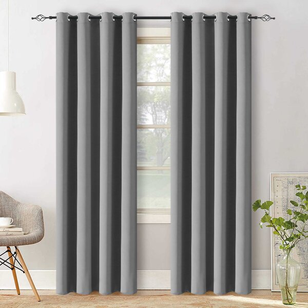Draperie gri deschis OXFORD 140x250 cm Agatat: Inele metalice