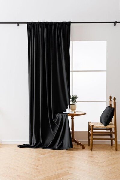 Draperie opaca neagra VELVET 140x270 cm Agatat: Rejansa