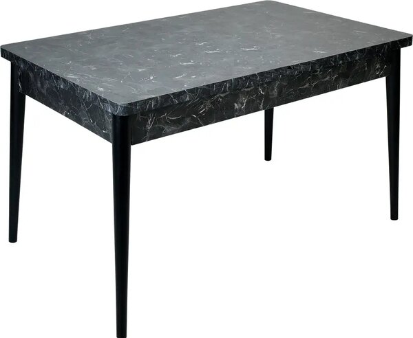 Masa bucatarie Brigitte, culoare negru, 120 cm