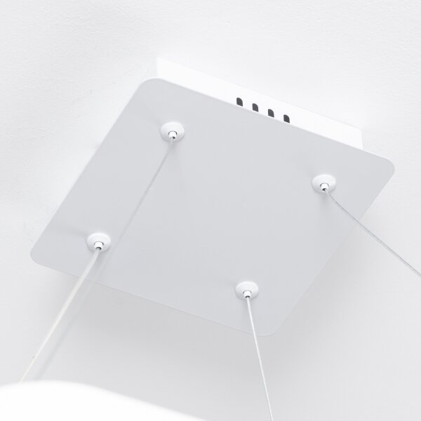 Brilagi - lustră LED reglabilă pe cablu FALCON SLIM LED/50W/230V 50x50 cm albă + telecomandă