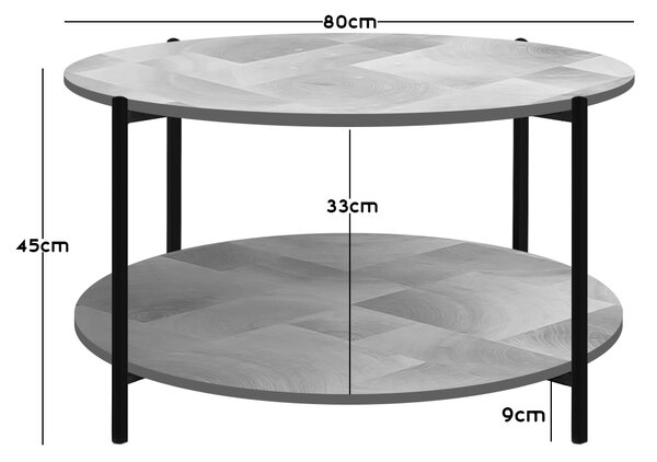 Masuta de cafea 2HOME, Nook, Gri