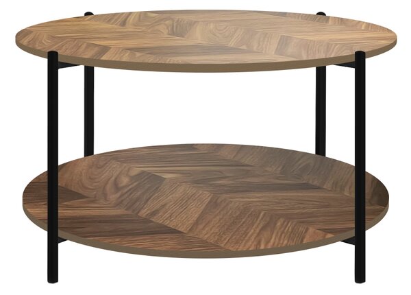 Masuta cafea 2HOME Nook, Rotund, Nature, 80cm