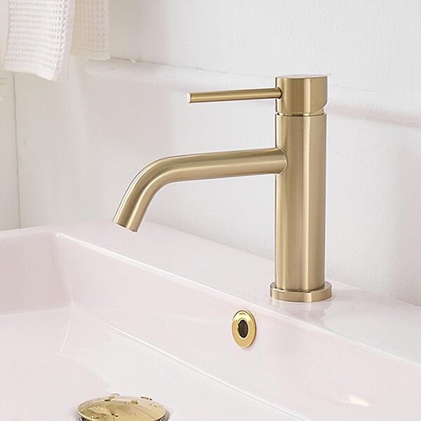 Robinet pentru lavoar Rea Lungo Gold Brush