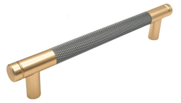 Maner mobila ZA012 96 mm, auriu + gri