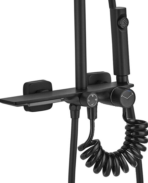 Coloana de dus REA HELIX Black