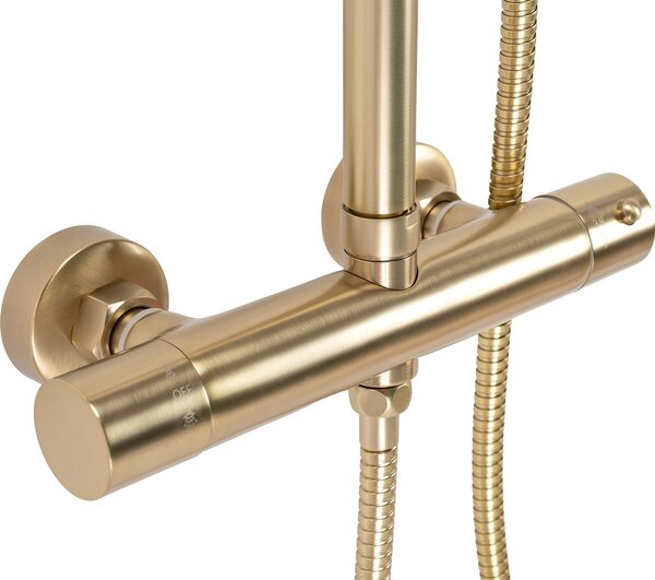 Set dus cu termostat Rea PAROT BRUSHED GOLD