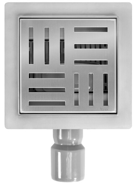 Rigola dus REA CROSS 150x150 Nickel Brush