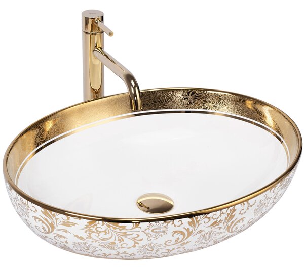 Lavoar pe blat Rea Margot White/Gold