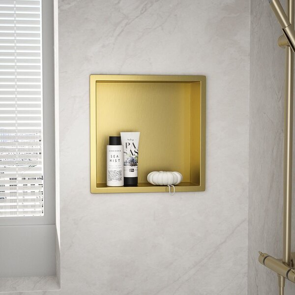 RAFT BAIE INCASTRAT PERETE 30x30 gold brush
