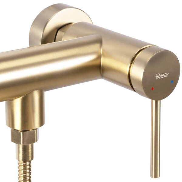 Baterie de duș REA FOSS Brush Gold