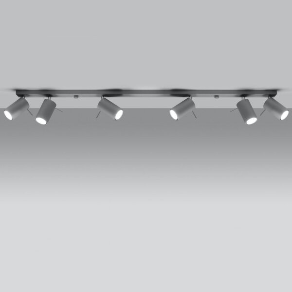 Spot de tavan Sollux SL.0454 RING 6xGU10/10W/230V