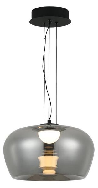 Lustră LED pe sârmă NADIA LED/20W/230V fumuriu/negru
