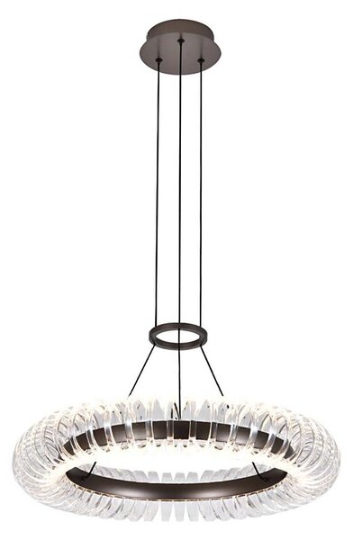 Lustru LED suspendat pe cablu ALBA LED/39W/230V gri/transparent