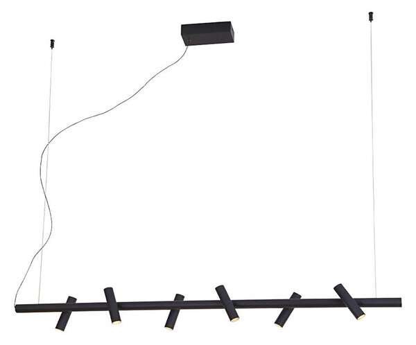 Lustră LED suspendată pe cablu CLIO LED/29W/230V neagră