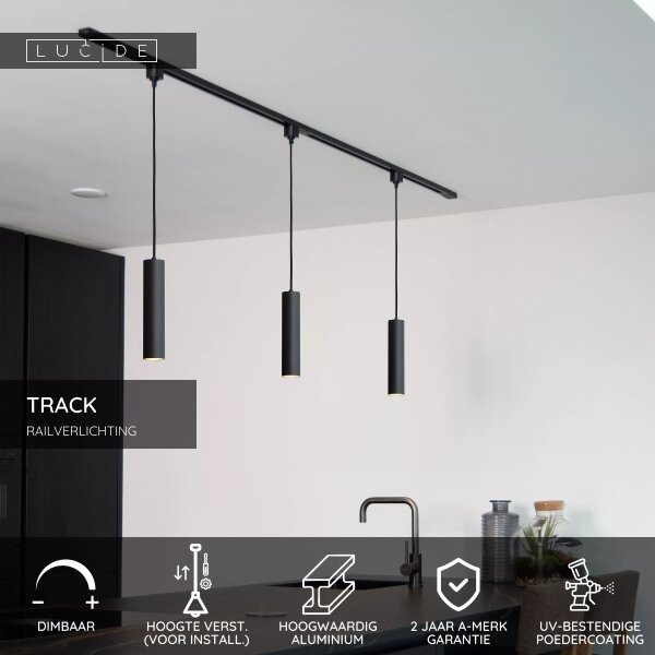 Lucide 09955/01/30 - Lampă suspendată pe cablu pentru sistemul de șină TRACK 1xG10/M16/50W/230V