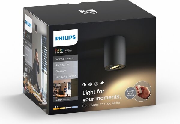 Spot LED dimabil PILLAR Hue 1xGU10/5,5W Philips 56330/30/P7