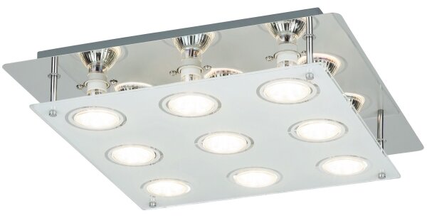 Rabalux 2517 - Plafonieră LED NAOMI 9xGU10/5W