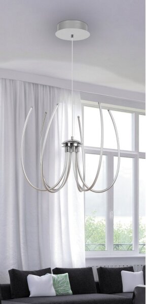 Rabalux 2434 - Lustră LED ALISHA LED/62W/230V argintiu