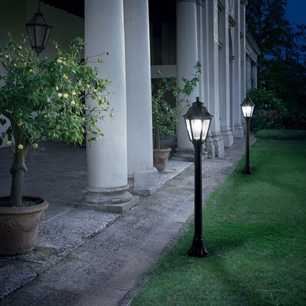 Ideal lux - Lampadar exterior 1xE27/60W/230V negru