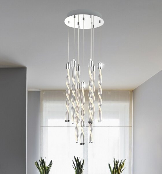 Rabalux 5766 - Lustră LED pe cablu RAINA 8xLED/7,5W/230V