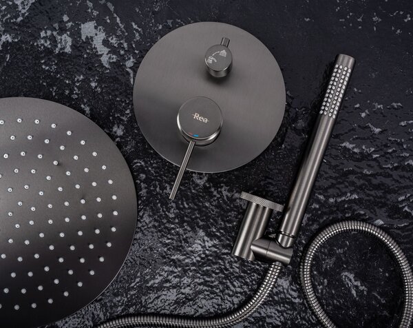 Set de dus incastrat Rea Lungo Grip Gun Grey + BOX