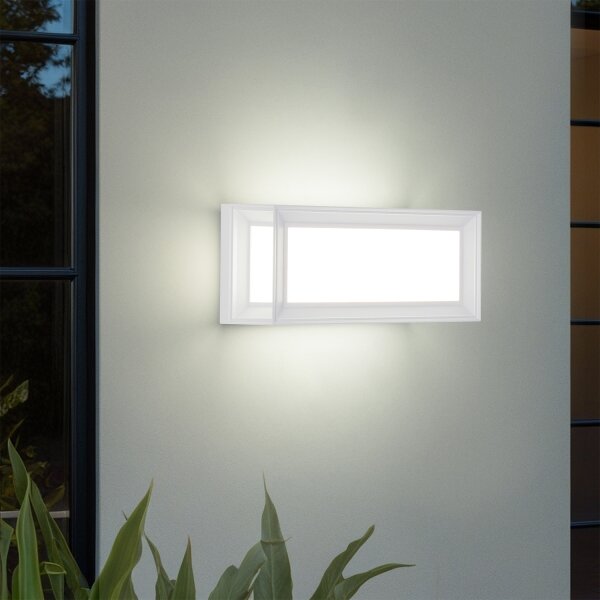 Brilagi - Aplică LED de exterior cu senzor PARKER LED/12W/230V alb IP44