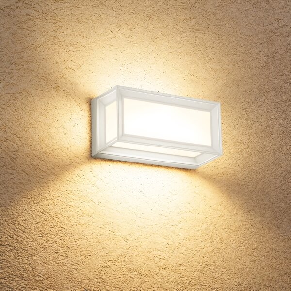 Brilagi - Aplică LED de exterior cu senzor PARKER LED/12W/230V alb IP44