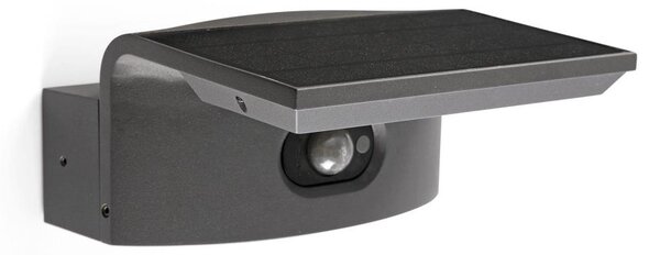 FARO 74456 - Aplica solară de perete cu senzor LUMA LED/5W/3,7/230V IP65 antracit