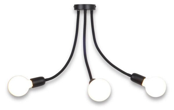 Top Light Galileo 3 C - Lustră pe tijă 3xE27/40W/230V negru