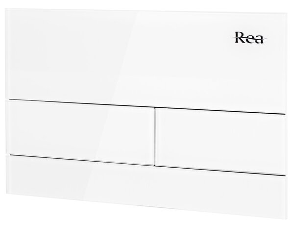 Clapeta pentru rezervor incastrat K011A-Q Rea T White Glass