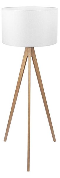 Lampadar TREVISO 1xE27/25W/230V alb/lemn