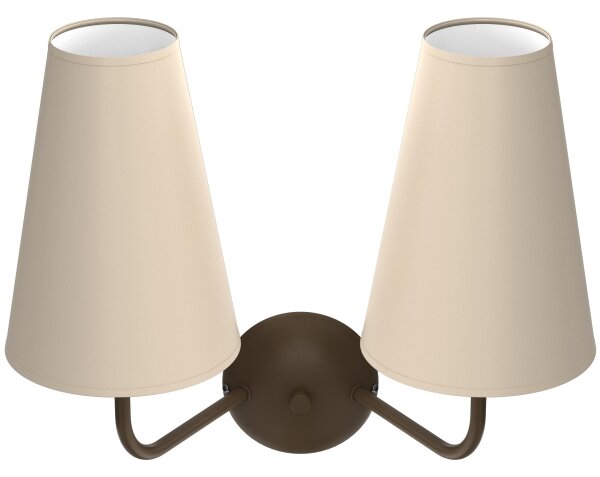 Lampă de perete GRENADA, 2x E14, 15W, 230V, bej