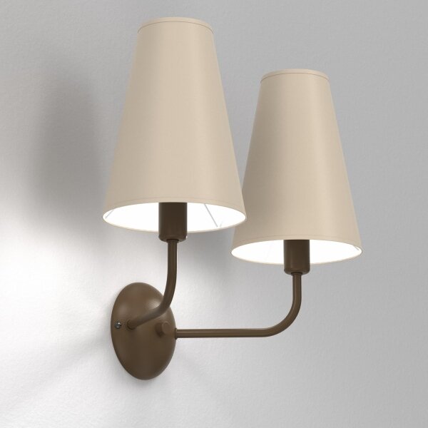 Lampă de perete GRENADA, 2x E14, 15W, 230V, bej