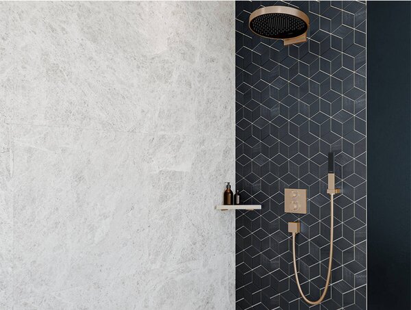 Pară de duș, Hansgrohe, Rainfinity 100, 1 jet, bronz periat