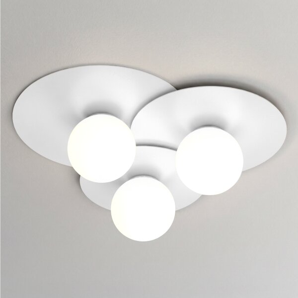 Plafonieră FLAT 3xE27/15W/230V 55x60 cm albă
