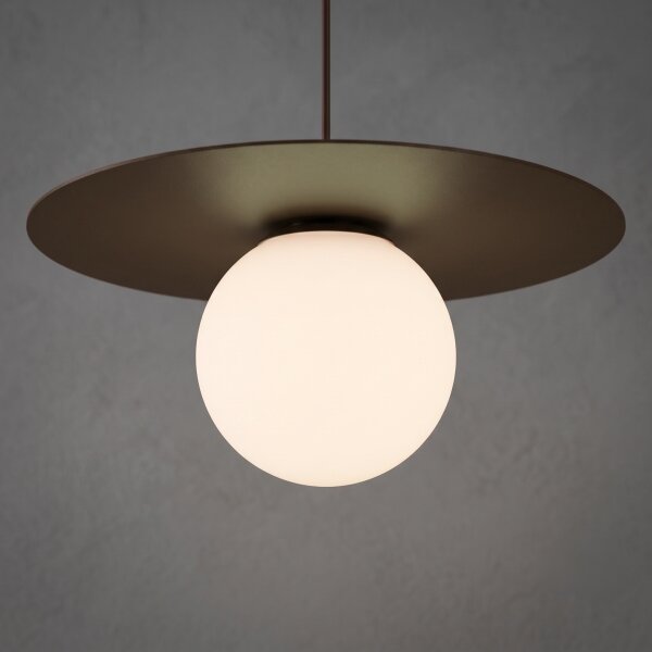 Pendul pe cablu FLAT 1xE27/15W/230V maro