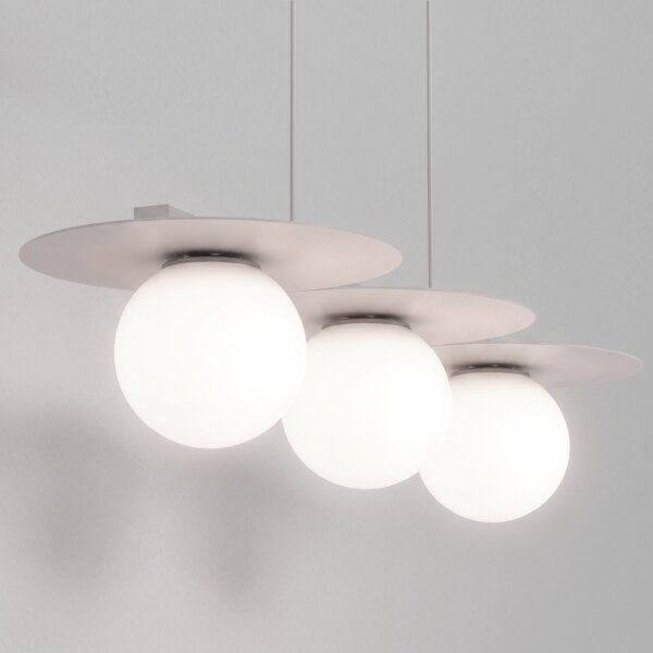 Lustră suspendată FLAT 3xE27/15W/230V crem