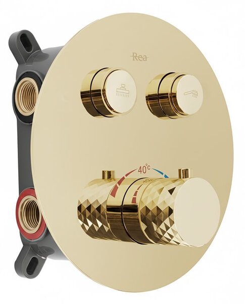 Set de dus incastrat Rea Lungo Diamond Gold + BOX