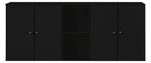 Comodă de perete neagră Hammel Mistral Kubus, 169 x 69 cm