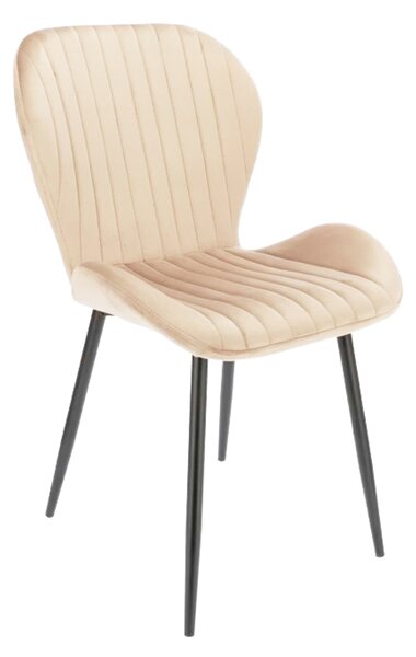 Scaun Bucatarie/Dining Charlie Catifea Bej