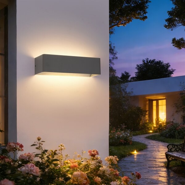 Brilagi - Aplică de exterior DONNANI LED, 12W, 230V, 30 cm, antracit, IP44