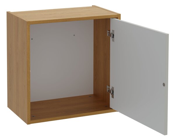 Strama Erin dulap 50x30x50 cm laterala pe perete alb-stejar 26.200.77