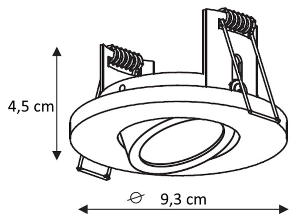 Light Prestige Lagos lampă încorporată 1x50 W alb LP-4425/1RMWH