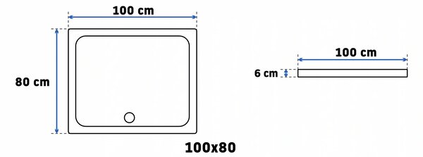 Rea Punto, cabină de duș cu ușă glisantă 80 (uşă) x 100 (uşă) x 190 cm, sticlă transparentă de 5 mm, profil auriu lucios, REA-K6442