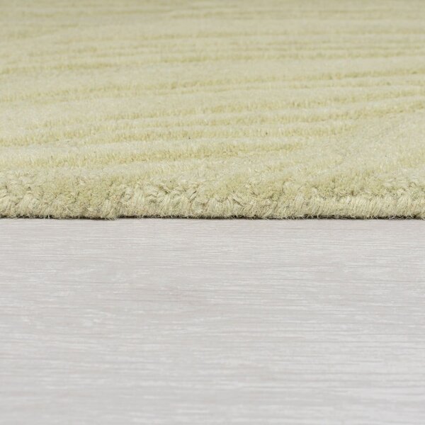 Covor verde din lână 200x290 cm Lino Leaf – Flair Rugs