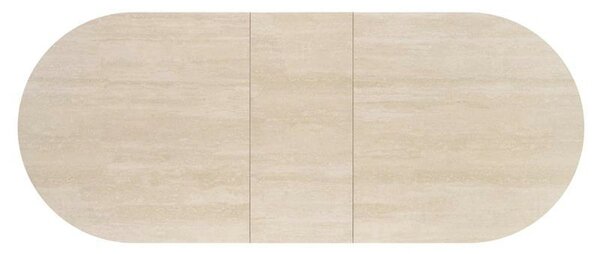 Masa extensibila FALONE, travertin/casmir, piatra sinterizata/metal, 1