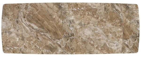 Masa extensibila VINCE, maro/negru, piatra sinterizata/metal, 180/238x