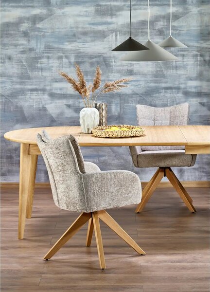 Masa extensibila MAGNUS, stejar natural, PAL laminat/furnir, 120/200x1