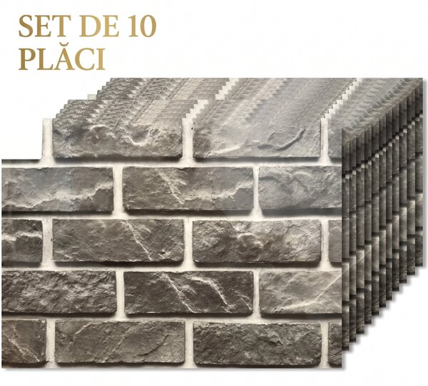 Set 10 Placi PVC Imitatie Marmura Perete, 2mm